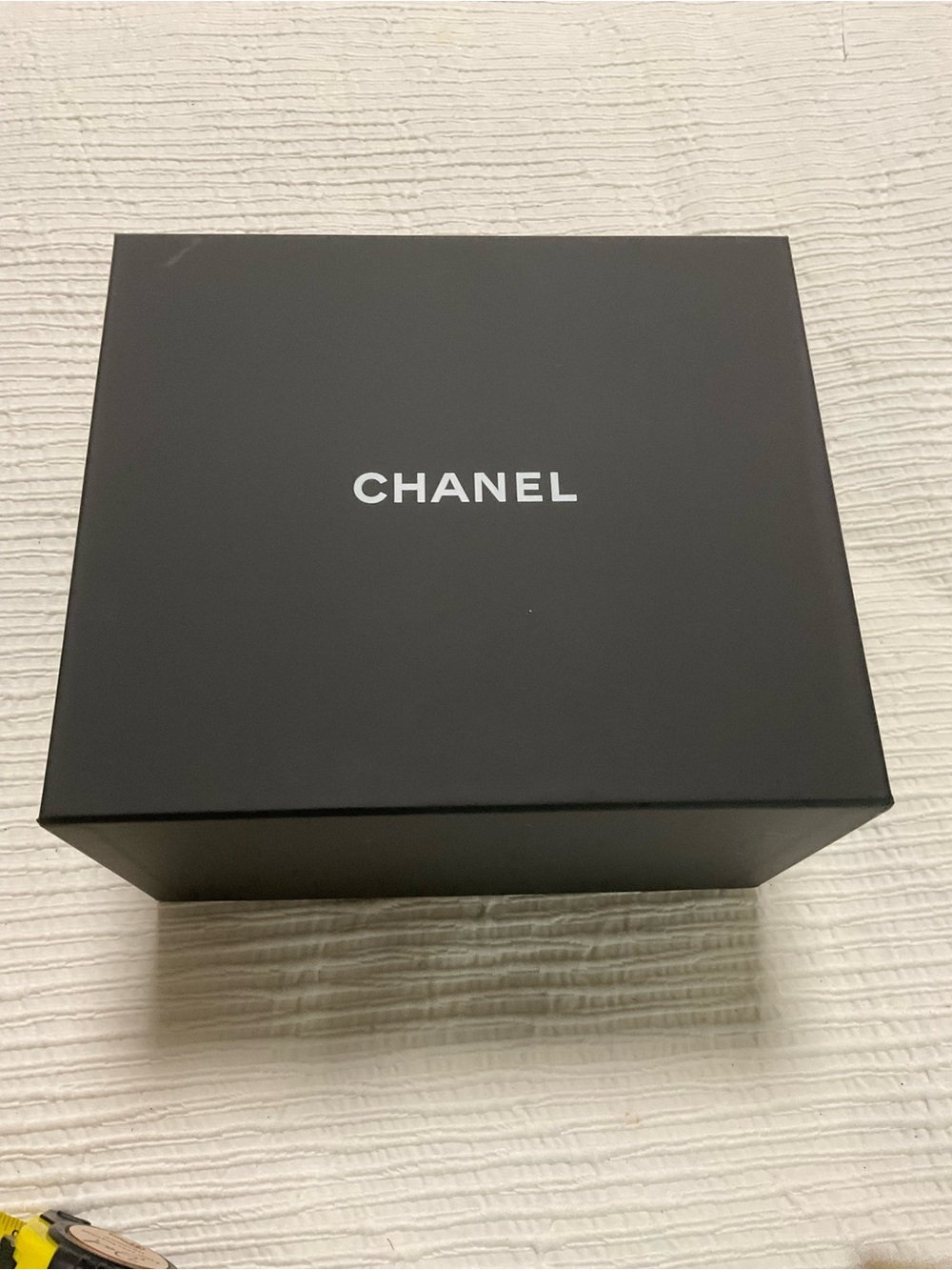 CHANEL Black Watch Presentation Box with White Logo